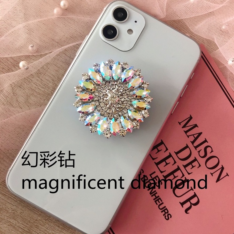 Popsocket Hp Universal Bentuk Berlian Imitasi