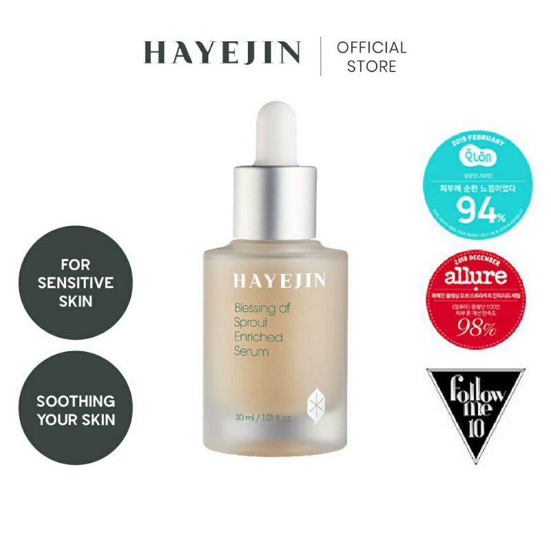 [BPOM] HAYEJIN Blessing of Sprout Enriched Serum | Radiance Toner | Vitality Cream