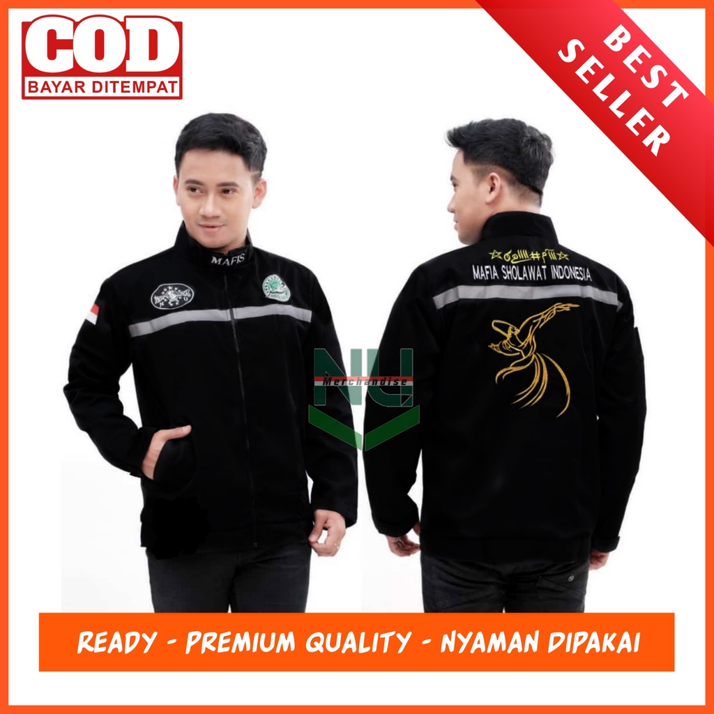 Jaket Mafia Sholawat Mafish Indonesia / Jaket Mafia Sholawat Murah / Jaket Mafish Pria Wanita