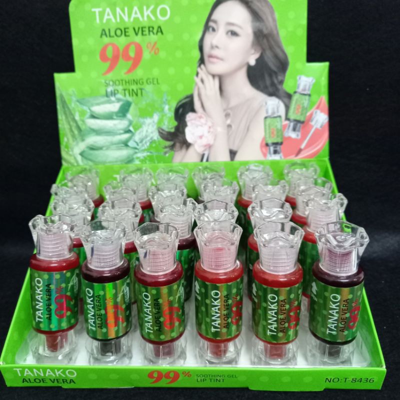 [6pcs]LIP TINT TANAKO 99% ALOE VERA T8436