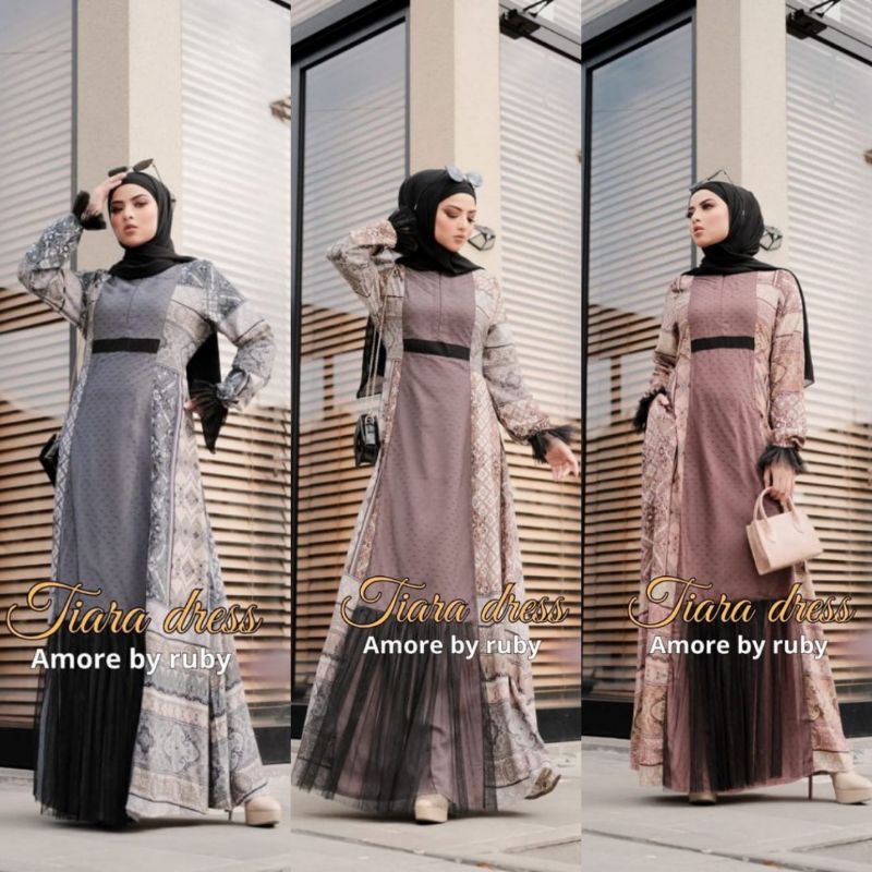TIARA DRESS AMORE BY RUBY ORI GAMIS MOTIF