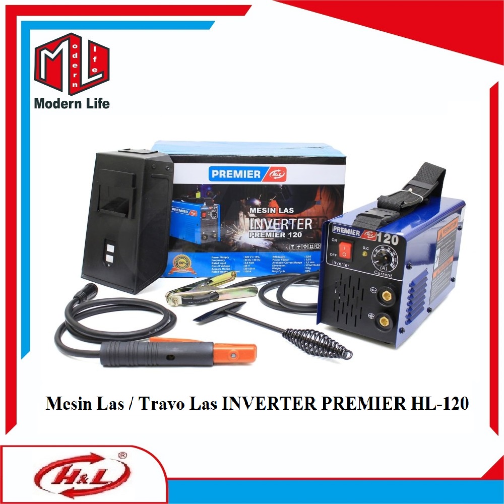 HL Mesin Las INVERTER PREMIER HL-120 / Travo Las INVERTER Premier 120A