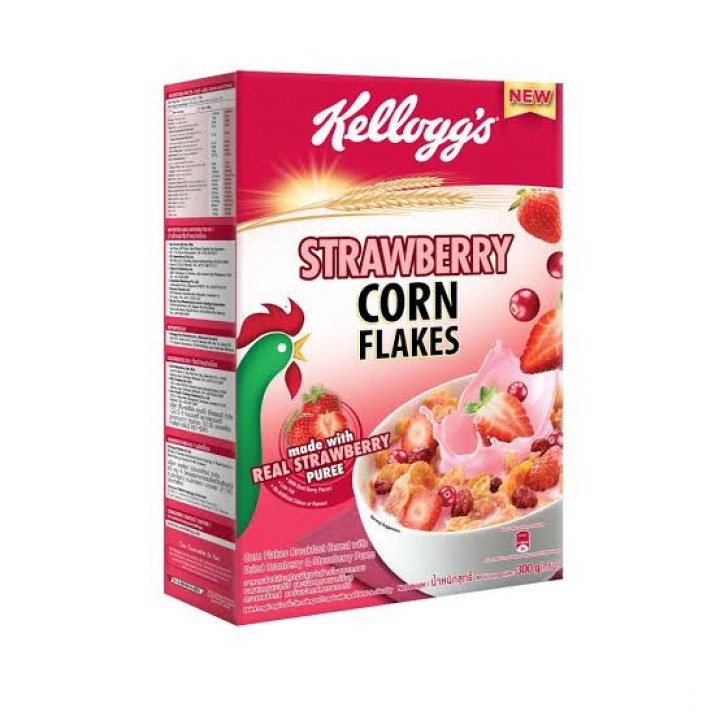 

KELLOGGS Kellogg's Corn Flakes STRAWBERRY Stroberi Cereal Kellogs 180 Gr