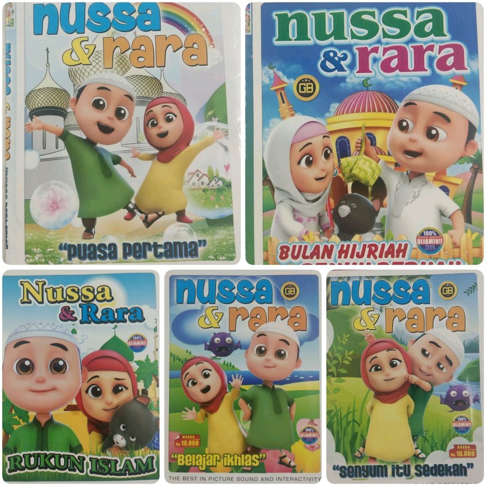 Paket Dvd film anak terlaris PROMO KASET film dvd anak terbaru NUSSA RARA