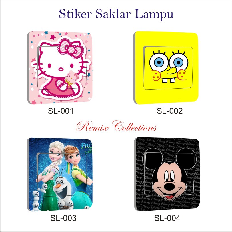

Stiker Tombol lampu, Saklar lampu