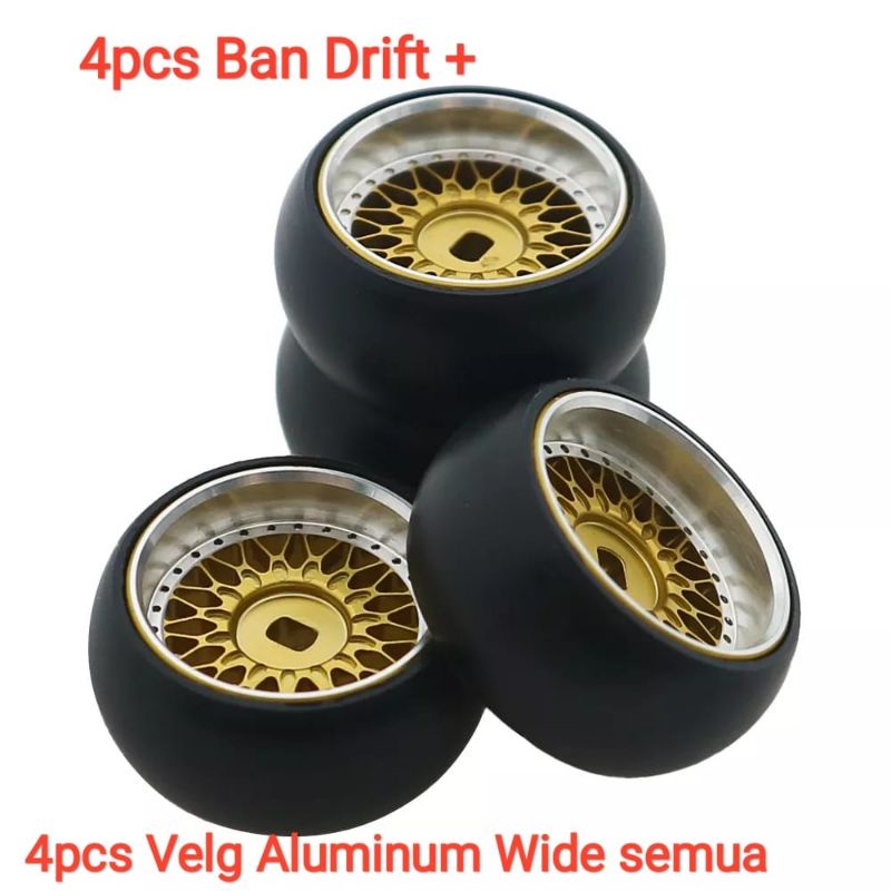 Ban Drift Velg BBS Aluminum Wide Mini RC 1/28 Wltoys K969 K989 284131 Mini Z awd Drift Art DRZ