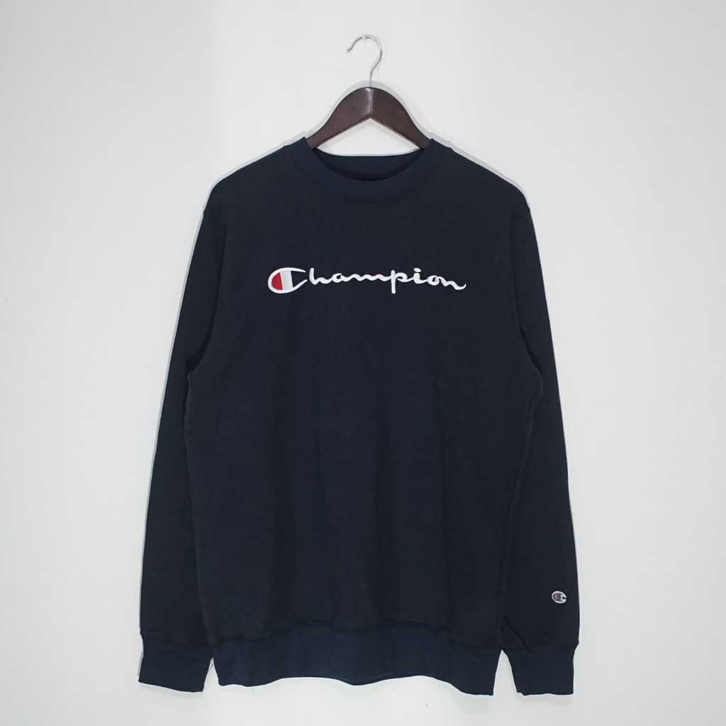 champion sweatshirt script logo