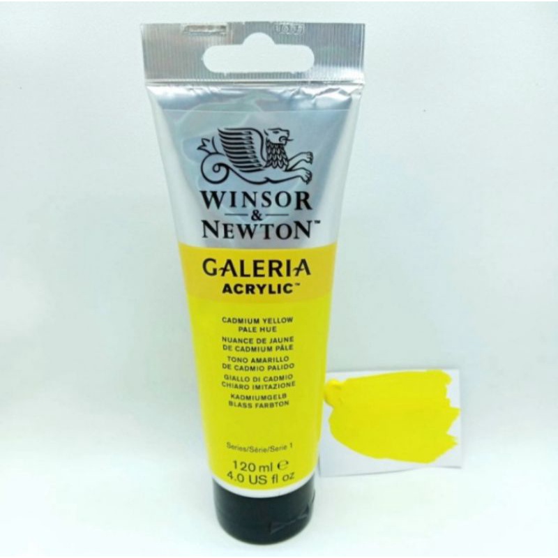 

CAT AKRILIK GALERIA ACRYLIC COLOUR 120 ML CADMIUM YELLOW PALE HUE WINSOR & NEWTON