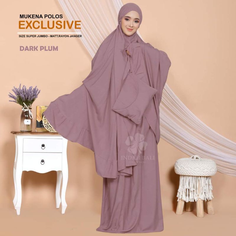 Mukena bali POLOS PREMIUM
