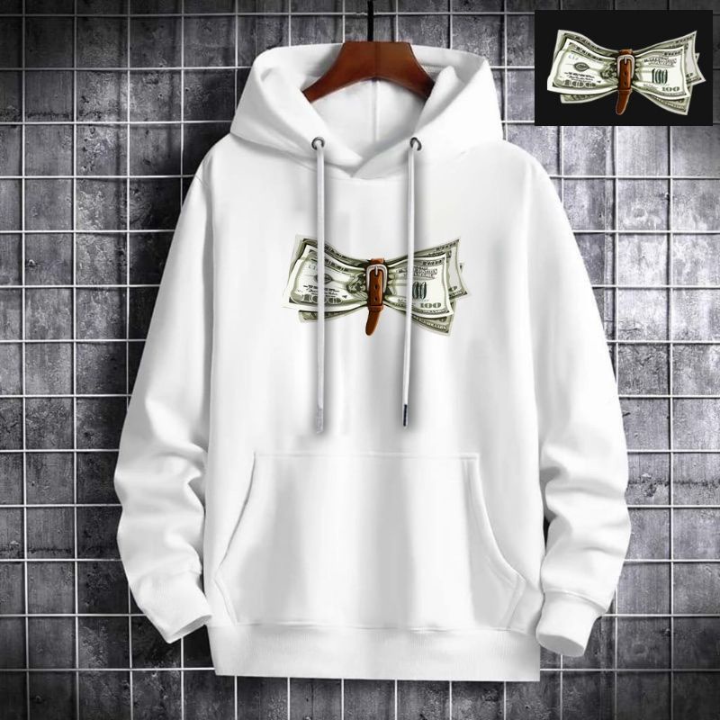 Sweater Hoodie pria wanita MONEY terbaru bahan fleece tebal