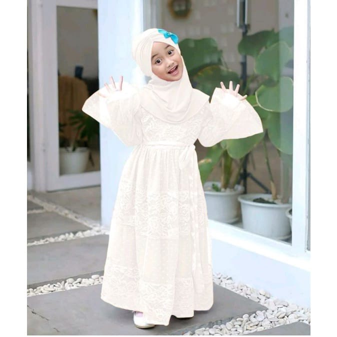 Gamis Pesta Anak Qirania Premium Termurah / Hight Quality