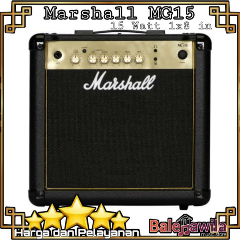 Amplifier Marshall MG15 Gold , Marshall MG15 FX , Marshall MG15 R Ampli Gitar Marshall Original Bergaransi