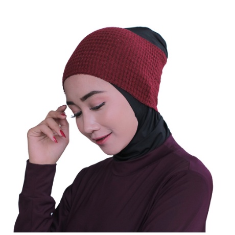 CIPUT RAJUT INNER BANDANA 2 WARNA PREMIUM BANDANA 2 WARNA DALAMAN JILBAB RAJUT CIPUT ANTI PUSING