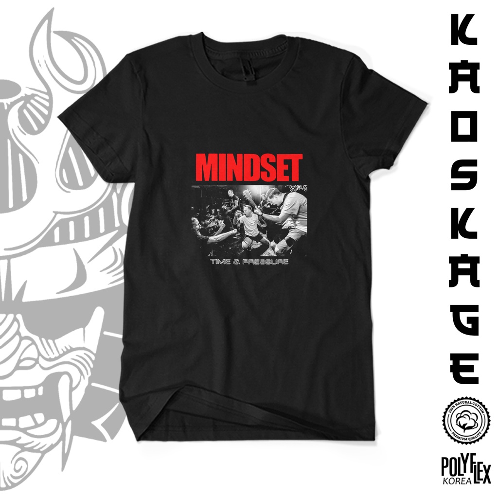 Baju Kaos MINDSET HARDCORE Vintage Band KAOS KAGE