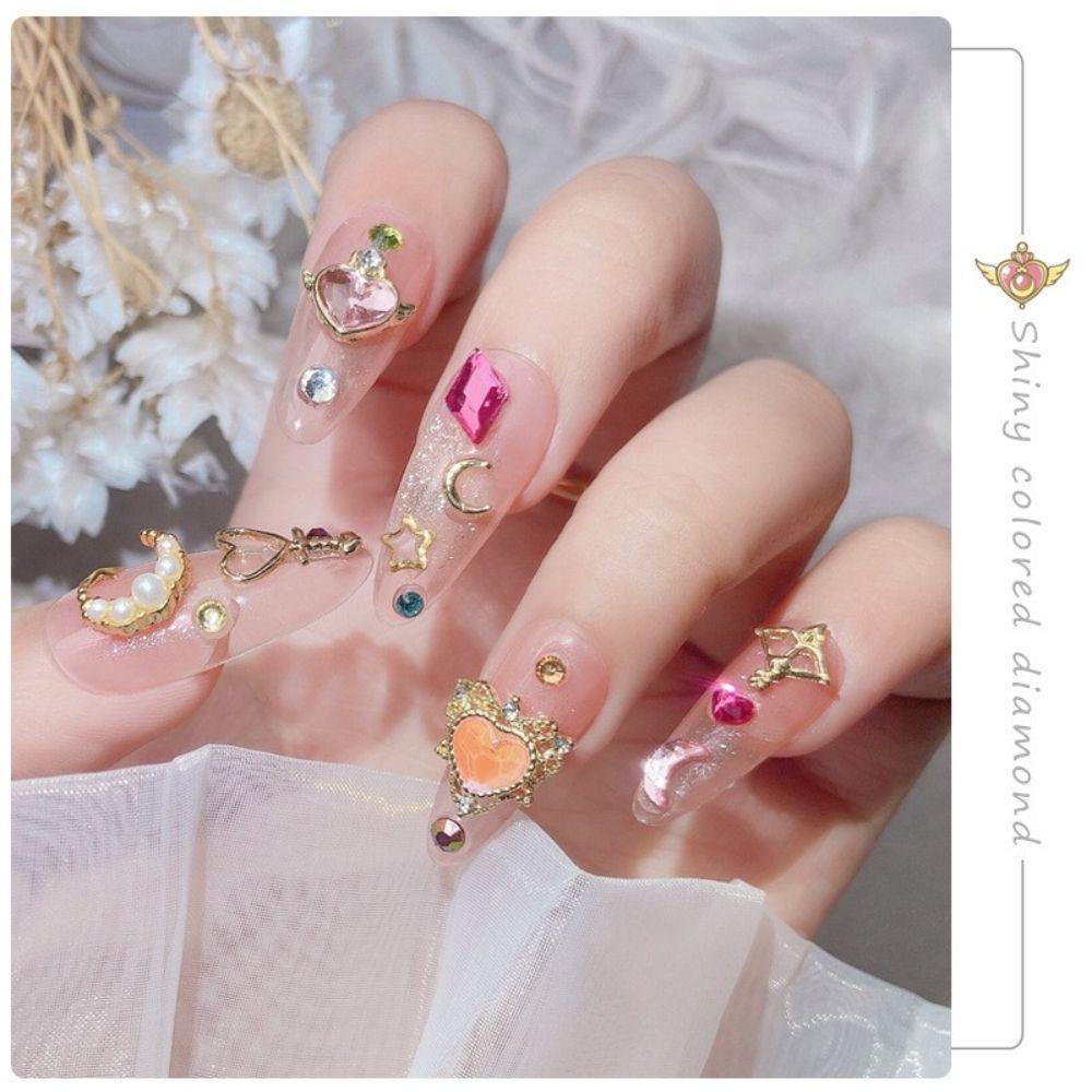 Mxbeauty Charms Kristal Metal Aksesoris Nail Art / Manicure DIY