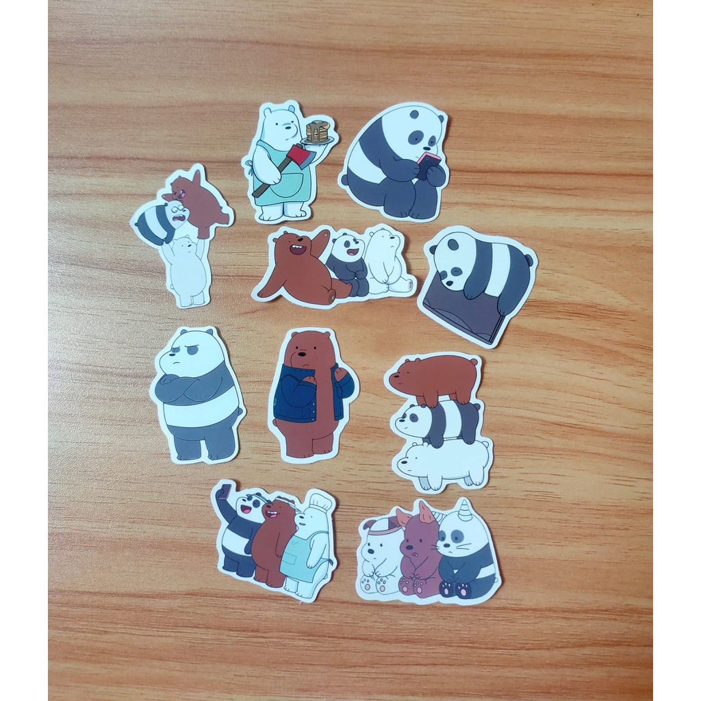 

[COD] 10 Pcs Stiker We Bare Bears Vinyl Anti Air Scrapbook2/Stiker Miniso/DIY/Stiker Lucu/ Stiker Bujo/stikerBulletJournal/stiker aestetic/DekorasiBulletJurnal