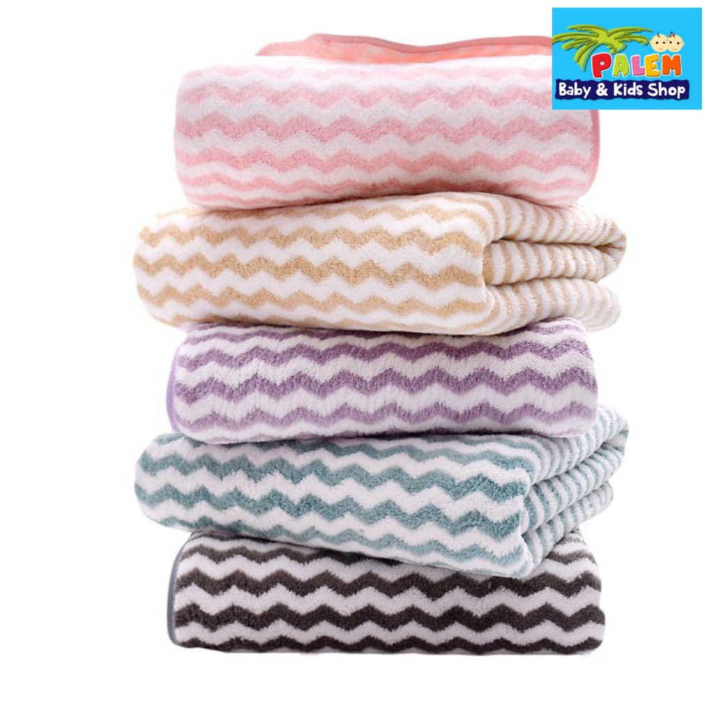 Sorex Microfiber Towel Handuk Mandi Motif Zigzag  HM 886 &amp; HM 891