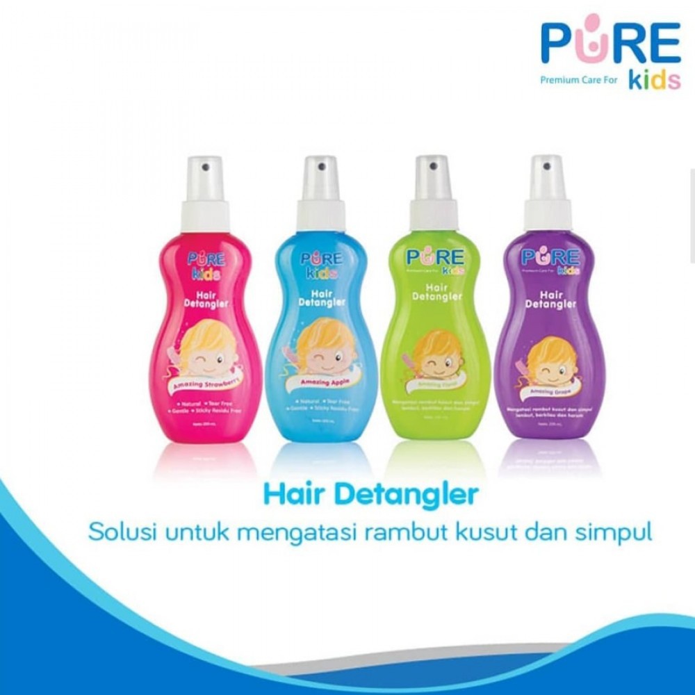 Pure Kids Hair Detangler / Rambut Anak Anti Kusut 200ml