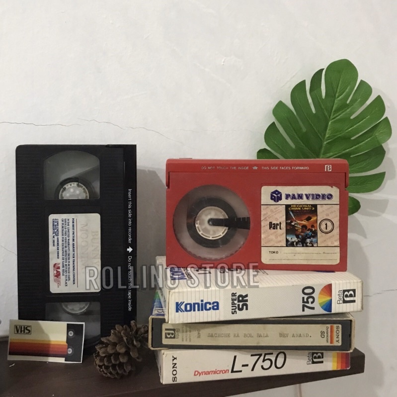 Kaset Pita Film BETAMAX tahun 80's Retro Vintage