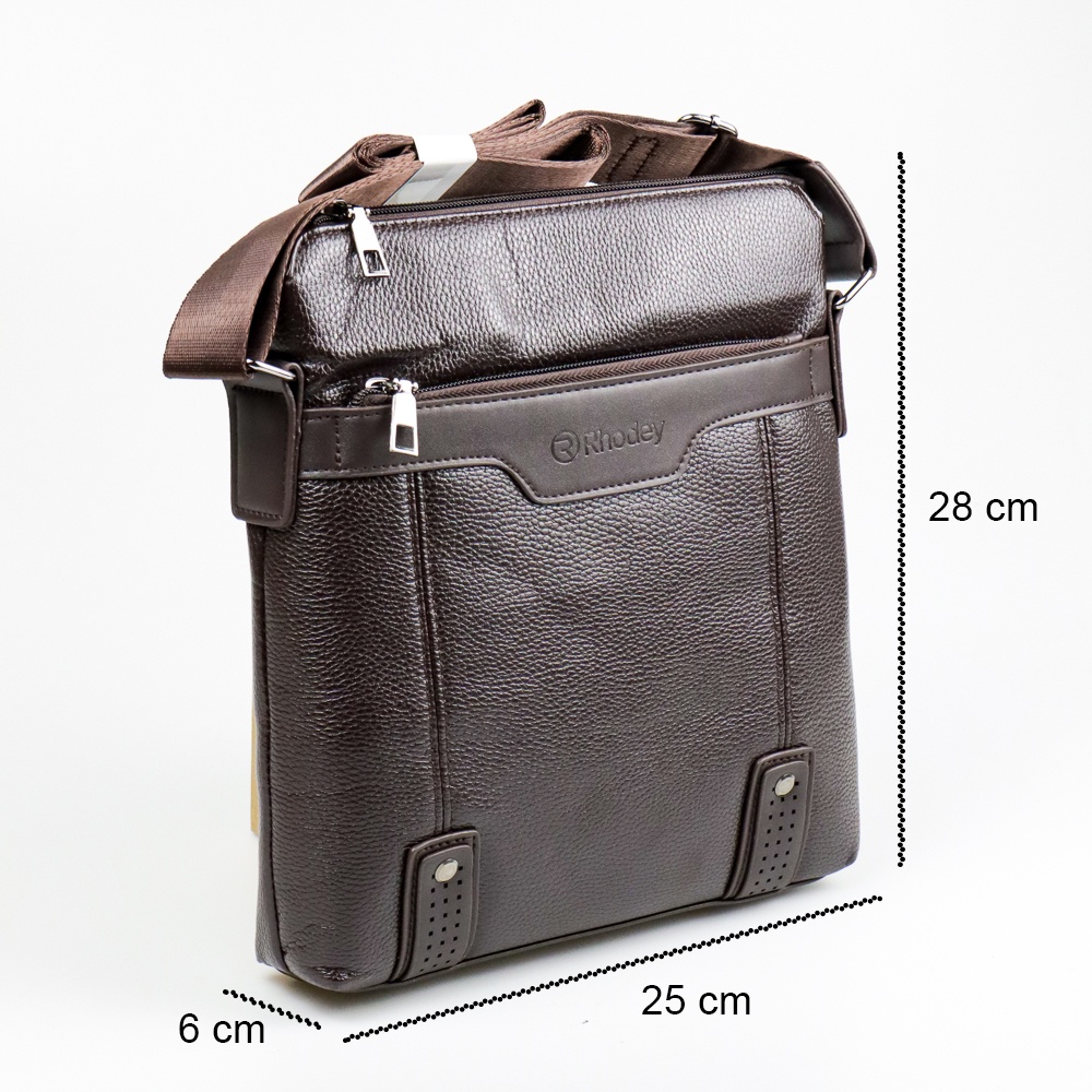 Rhodey Tas Selempang Pria Messenger Bag PU Leather - 18067