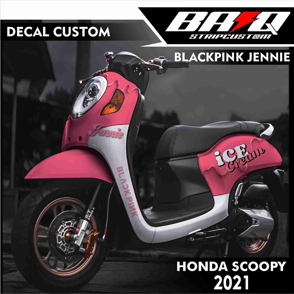 DECAL SCOOPY 2018,2019.2021.2022.ICE CREAM - DECAL SCOOPY VARIASI BLACKPINK ICE CREAM