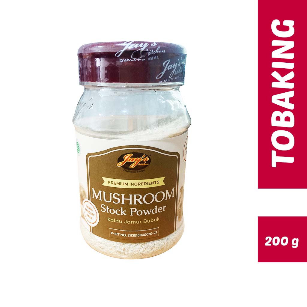 

Jays Mushroom Stock Powder Kaldu Jamur Jay's HALAL Non Msg 200gr