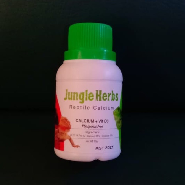 (NEW ITEM) JUNGLE HERBS reptile calcium (kualitas EXOTERRA) 90 gr