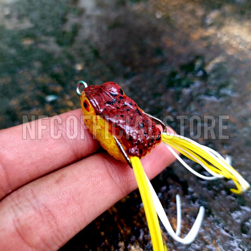 Soft frog mini 2,5 cm 3,5 gram 3D BEST KILLER ACTION Umpan casting Gabus