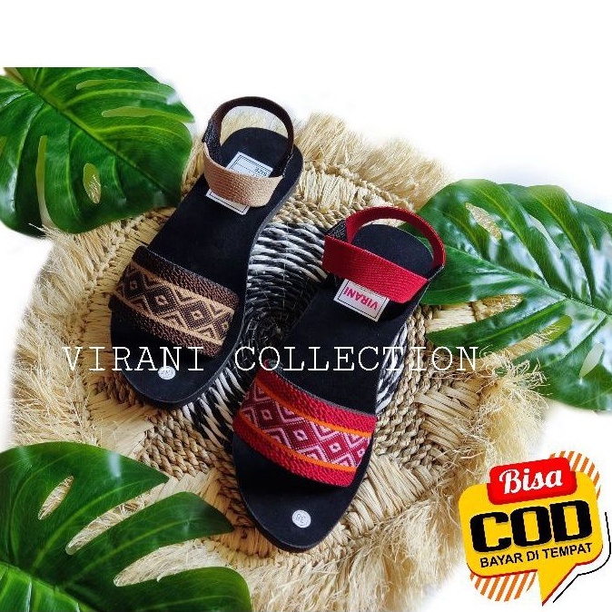 Sandal wanita gunung Model Etnik Toraja || Sandal wanitaTali Turki Rajut ||