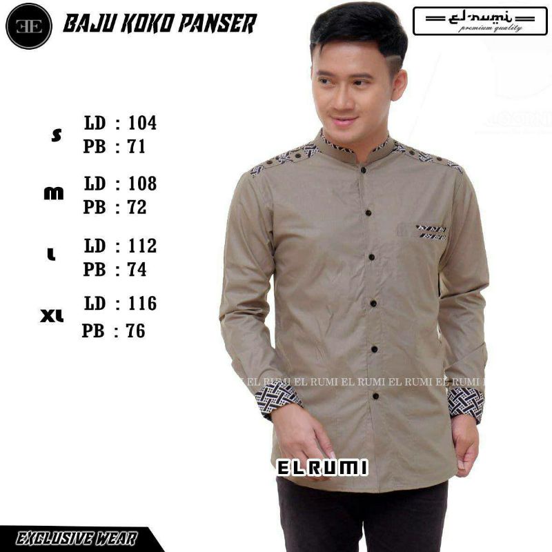 Baju Koko Hadroh Koko Elrumy Best Seller Motif Terbaru Viral