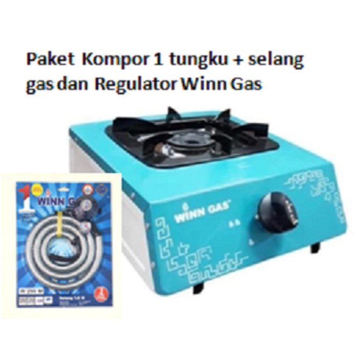 Winn Gas BUY 1 GET 1 Kompor Gas  1 tungku + Selang Gas dan Regulator