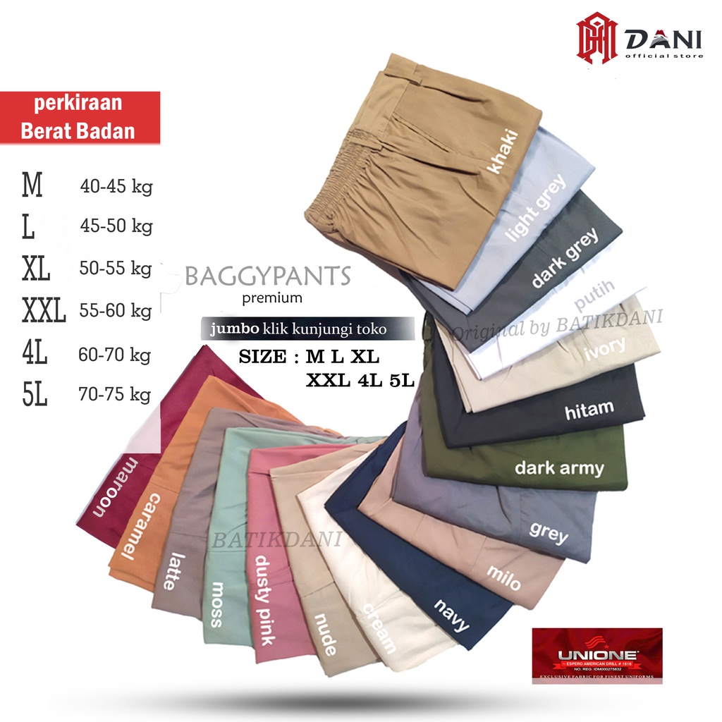 BAGGY PANTS PREMIUM AMERICAN DRILL GRADE A CELANA PANJANG WANITA CELANA KANTOR KERJA