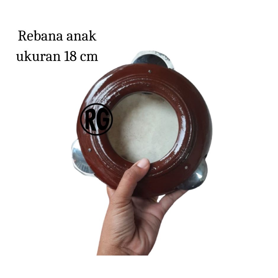 REBANA ANAK UK 18 CM ATAU KOTEK ATAU HADROH ATAU KECIMPRING ATAU KOMPANG ATAU KENDANG