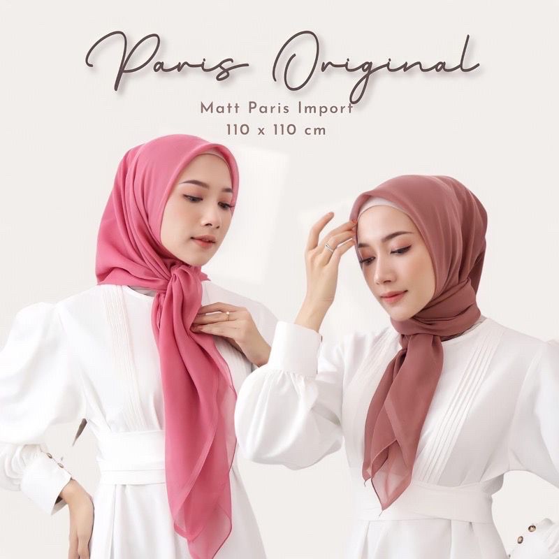 JILBAB / HIJAB SEGIEMPAT PARIS IMPORT AZARA BENANG PERAK