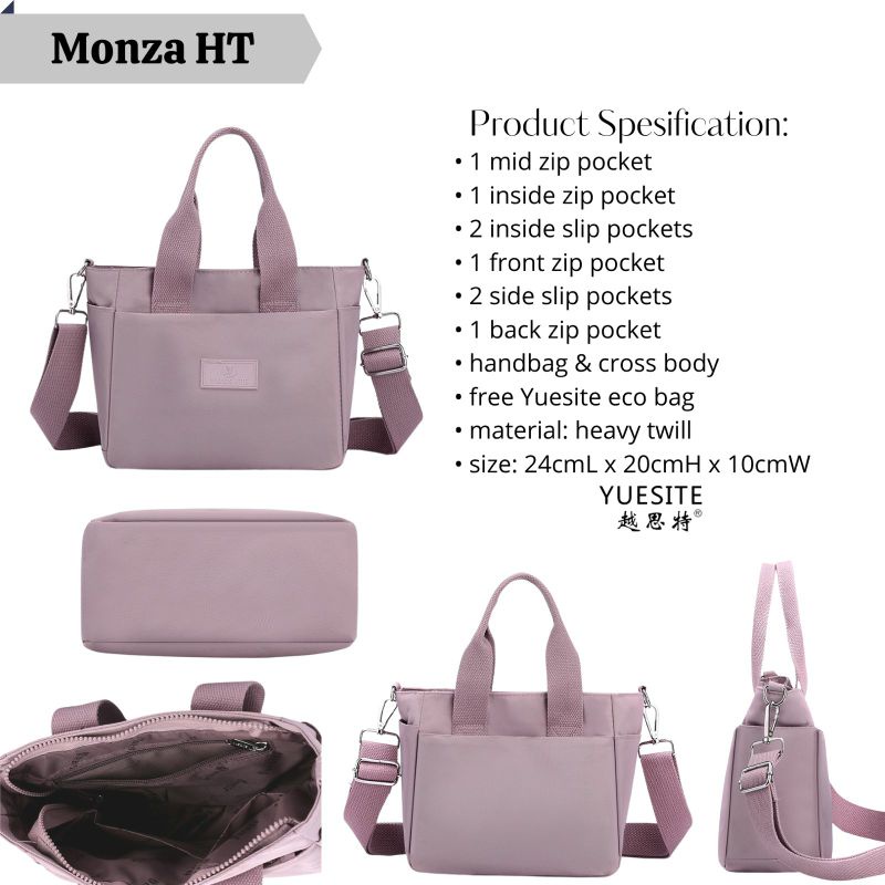 TAS YUESITE MONZA HT ORIGINAL HANDBAG TENTENG SELEMPANG WANITA CYUTEBAGS