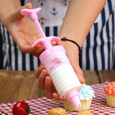 8 PCS / Set Nozzle Kue Dapur Cream Pastry Alat Set DIY Cookies Tekan Cetakan