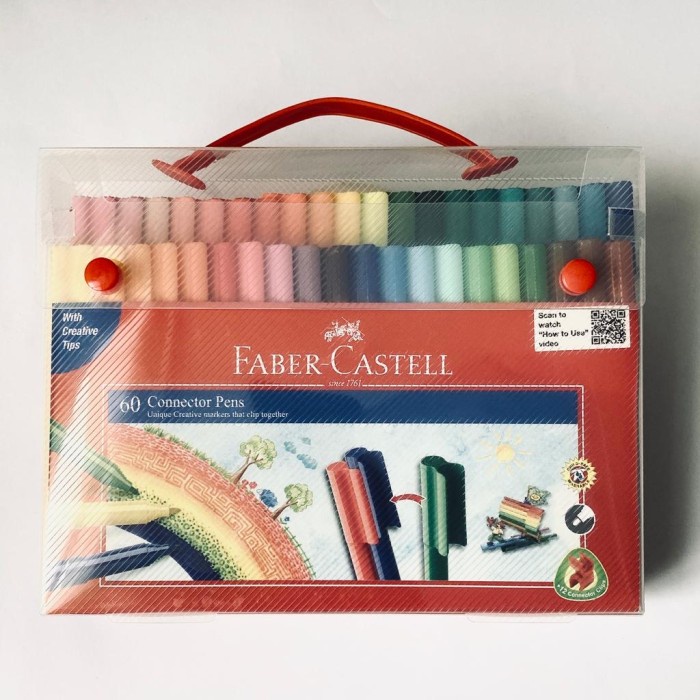 

Gilaa!!! Spidol Warna 60 Connector Pens Faber Castell Hemat