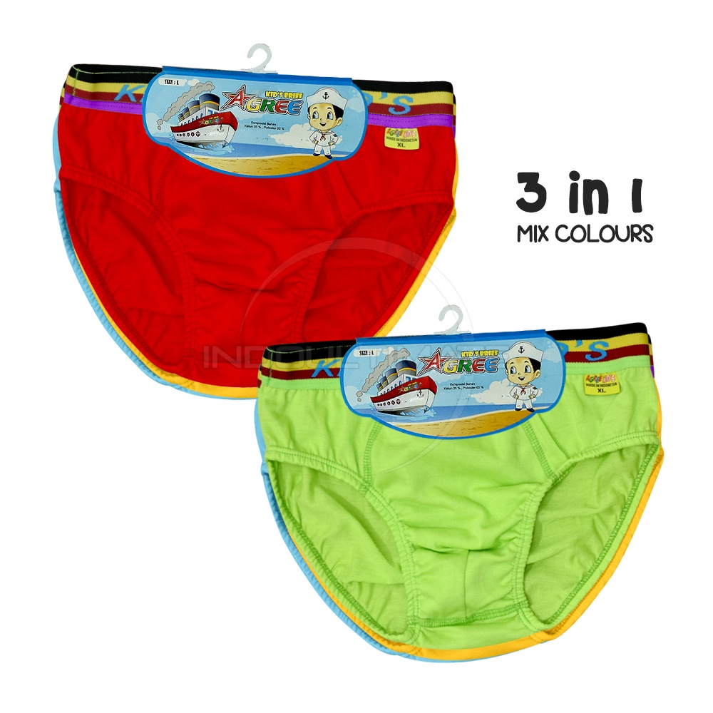 3Pcs Celana Dalam Bayi Anak Bayi Balita Cowok (M, L, XL)  SNI Celana Dalam Celana CD anak bayi balita Laki-Laki Celana Dalam Anak-Anak CLDB-04