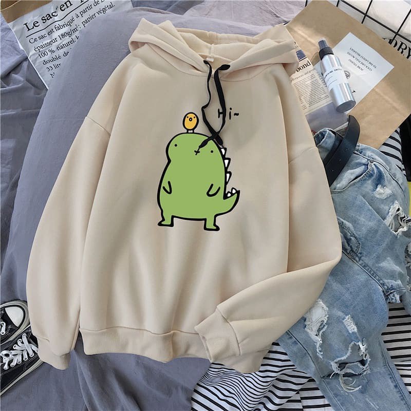 SWEATER HOODIE WANITA CUTE MONSTER - ATASAN KEKINIAN PREMIUM