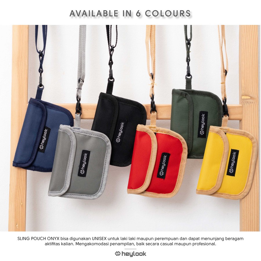 HEYLOOK Project - Sling Pouch ONYX Pouch Wallet Dompet Kartu Sling Bag Pouch Dompet Koin Neckbag