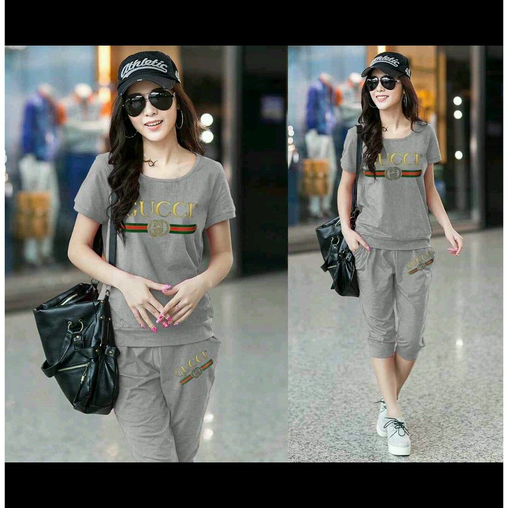 Stelan Gucci / baju setelan / fashion wanita