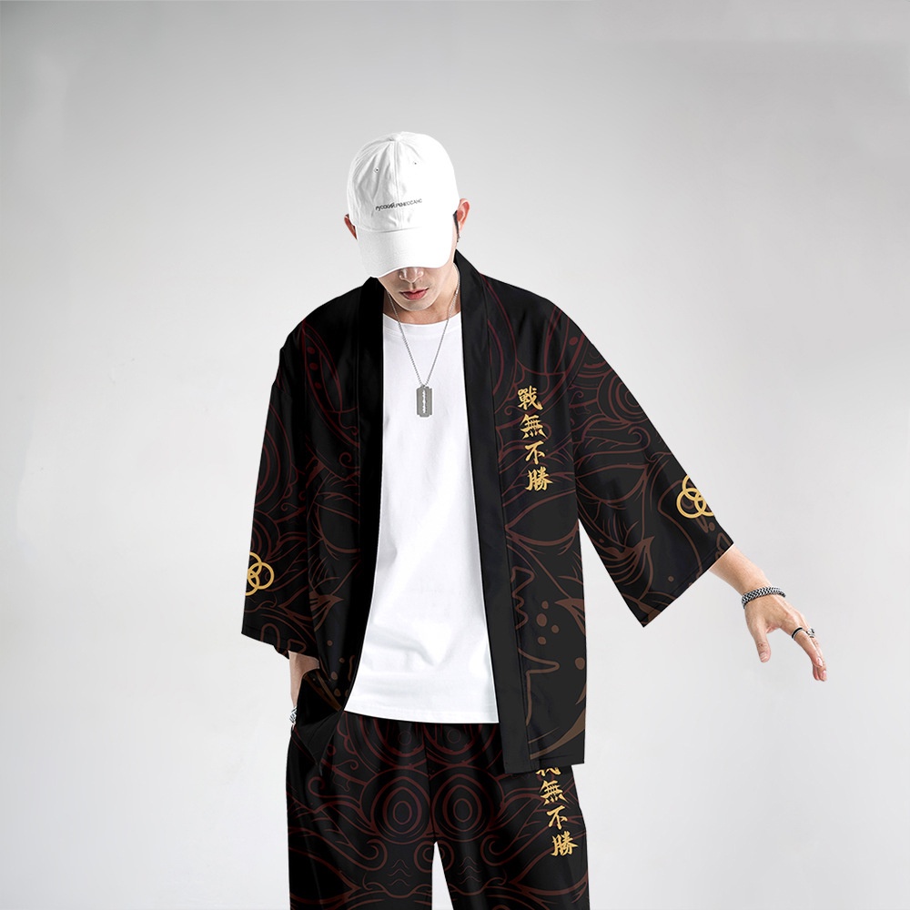 baju baju Loose Women Men Beach Kimono Jepang Wanita Pria Pakaian Cardigan Japanese Anime Samurai Haori Streetwear Harajuku Fashion Traditional Cosplay bisa di custom outer