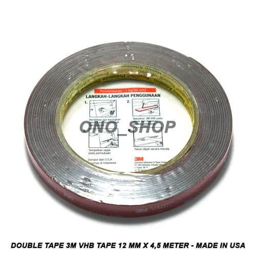 

Cantik Double Tape 3M Vhb Tape 12 Mm X 4,5 Meter - Made In Usa Promo