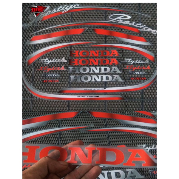 Striping Scoopy prestige 2021 kombinasi transparan