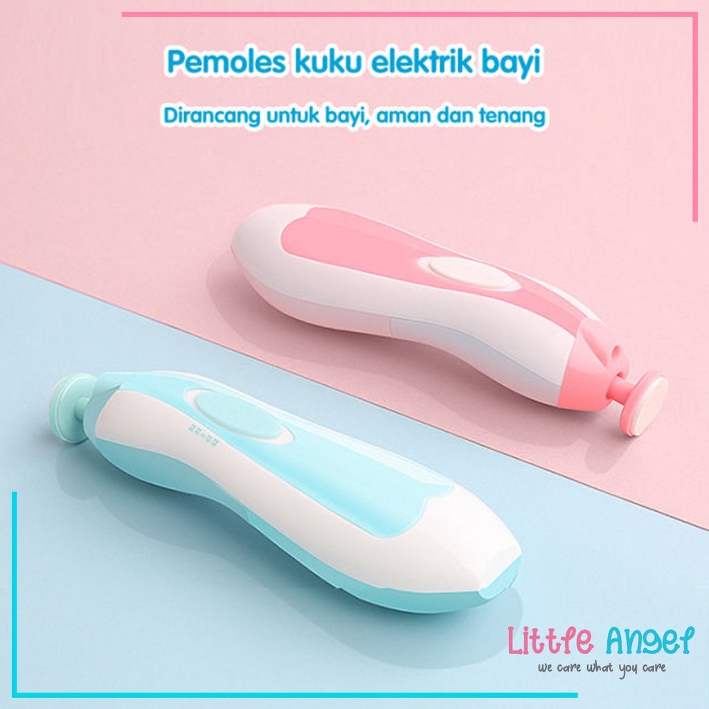 GUNTING KUKU BAYI ELEKTRIK SET Baby Care Electric Nail Trimmer Peralatan Pemotong Kuku Bayi New Born Clippers Set Tool Perlengkapan Anak Alat Kikir Kuku