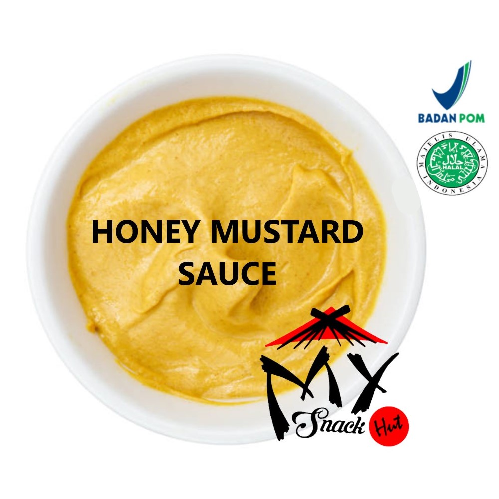 HONEY MUSTARD SAUCE 50GR - SAUS SAOS MOSTER MUSTAR MOSTERD MADU SALAD DRESSING DIPPING MANIS GURIH HALAL