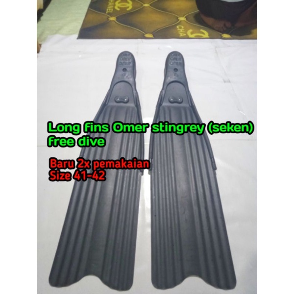 Long fins omer stingrey free dive seken