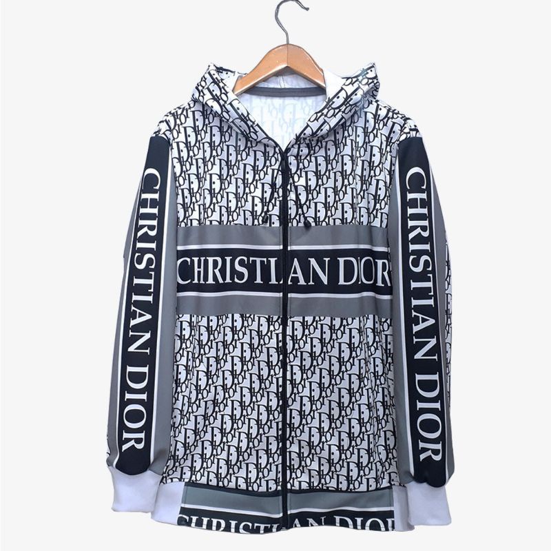 jaket Dior printing putih