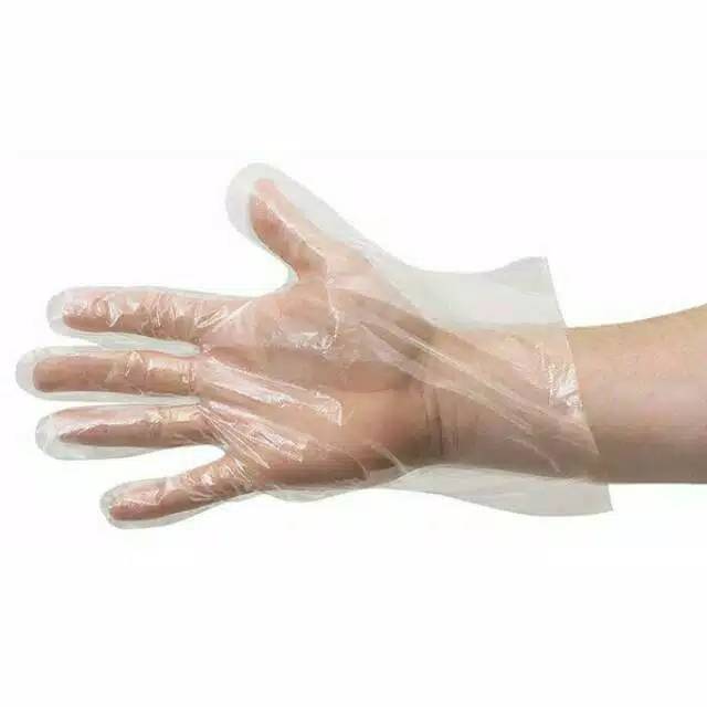 Cleany Sarung Tangan plastik disposable hand gloves isi 100