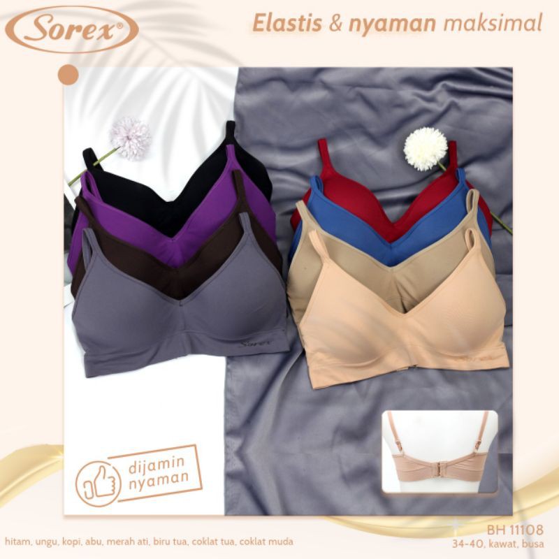 Sorex 11108 sport bra (kawat busa tipis) UK.34-40